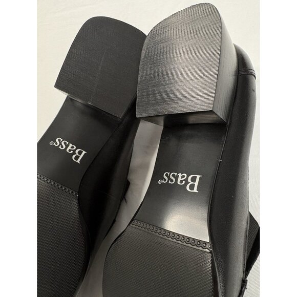 Bass Linda Black Leather Loafers Women’s 7M Never Worn Slip On Work - Picture 10 of 16